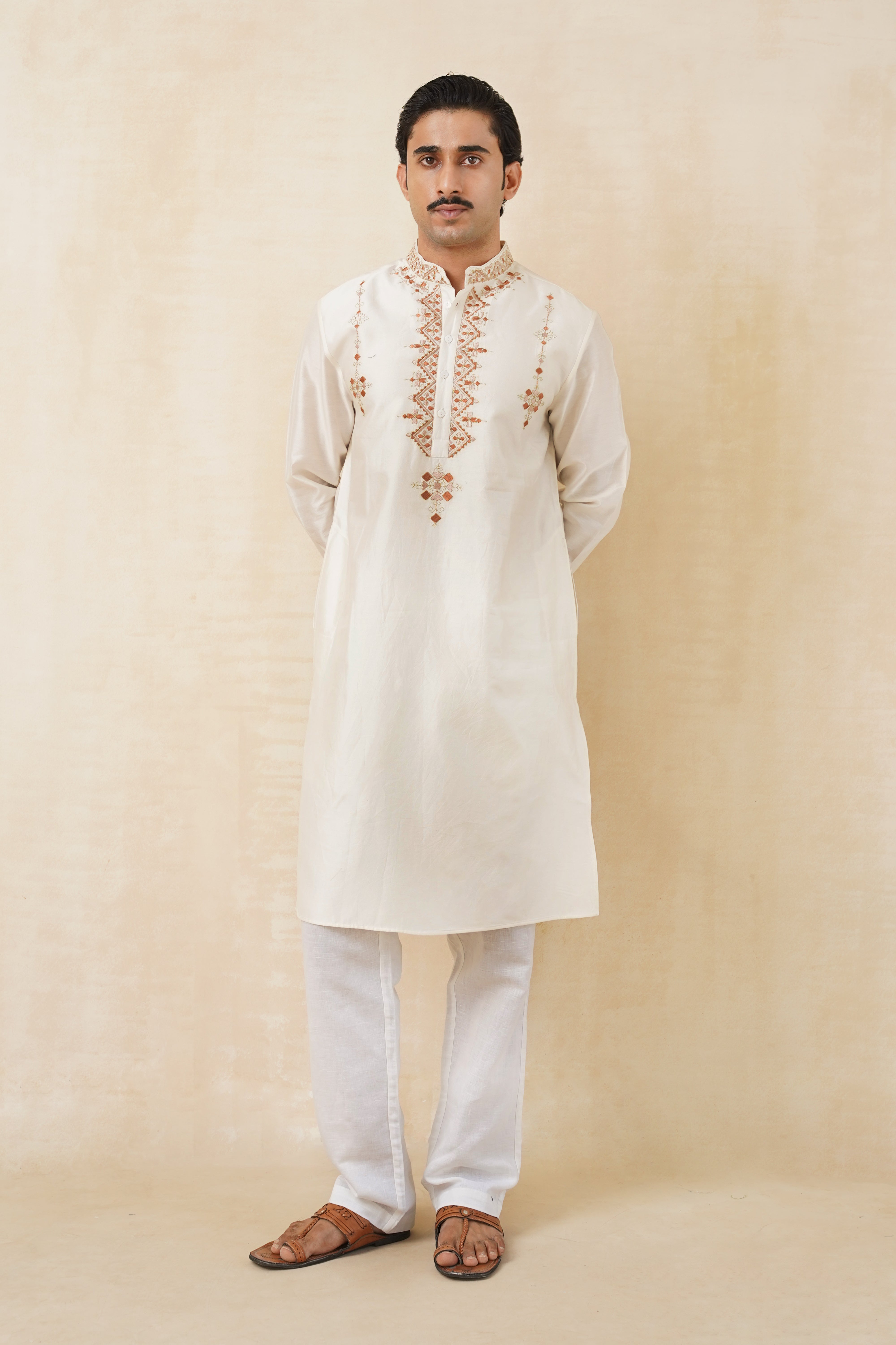 Royal Ecru Kurta Set