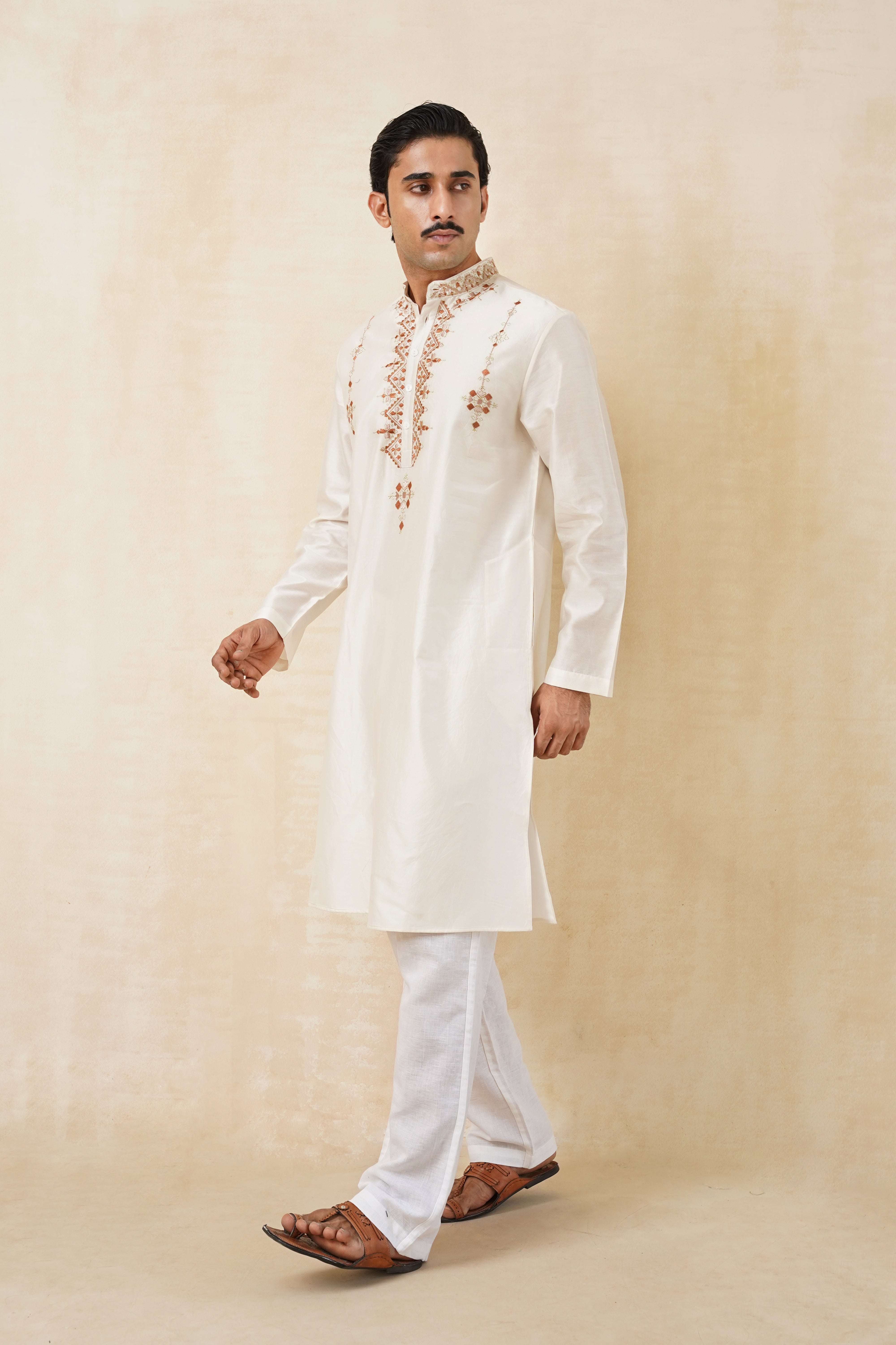 Royal Ecru Kurta Set