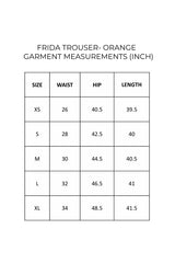 FRIDA TROUSER- ORANGE