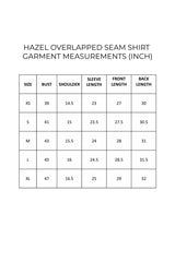 HAZEL OVERLAPPED SEAM SHIRT