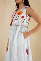 Bloom Vest Midi Dress